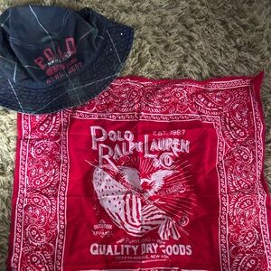 Polo Ralph Lauren Hat and Bandana Lot